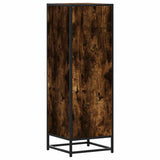 Highboard Smoked Oak 35.5x35x106.5 cm Engineered Wood and Metal 849066
