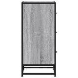 Sideboard Grey Sonoma 35.5x35x76 cm Engineered Wood and Metal 848947