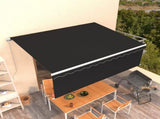 Manual Retractable Awning with Blind 4x3m Anthracite 3069299