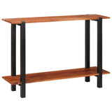 Console Table with Shelf Brown and Black 110 x 30 x 75 cm 4104003
