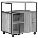 Cabinet with Charging Station Grey Sonoma 61 x 46 x 67 cm 859833