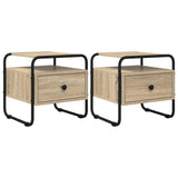 Bedside Cabinet 2 pcs Sonoma Oak 40 x 39.5 x 40 cm 8007674