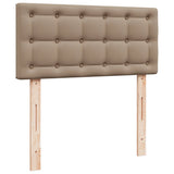 Box Spring Bed with Mattress Cappuccino 120x190 cm Faux Leather 3286115