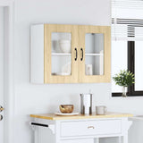 Kitchen Wall Cabinet with Glass Door Kalmar Sonoma Oak Engineered Wood 853610