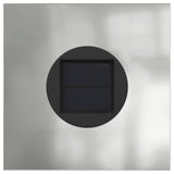 Solar LED Pathway Light 2 pcs Silver Galvanized Steel 879756
