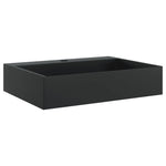 Wash Basin 50x38x11 cm Mineral Cast/Marble Cast Matt Black 155979