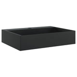 Wash Basin 50x38x11 cm Mineral Cast/Marble Cast Matt Black 155979