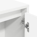 Bookcase White 89x24x101.5 cm Engineered Wood 860400