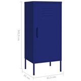 Storage Cabinet Navy Blue 42.5x35x101.5 cm Steel 336190