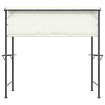 Gazebo with Roof 220x110x200 cm Cream 318532