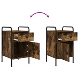 Bedside Cabinet Smoked Oak 35 x 36.5 x 61 cm Engineered Wood 8007651