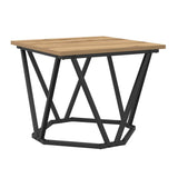 Coffee Table 3 pcs Artisan Oak Engineered Wood and Steel 868284