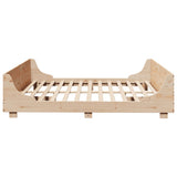 Bed Frame without Mattress 200x200 cm Solid Wood Pine 3302270
