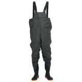 Chest Waders with Boots Dark Green Size 44 4016978