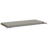 2-Piece Bench Cushions SOEST 2 pcs 100% Polyester Grey 949351