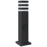 Outdoor Floor Lamps with Outlet 3pcs Black 50 cm Aluminium 4006406