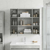 Bathroom Mirror Cabinet Concrete Grey 63.5 x 16 x 62.5 cm 889154