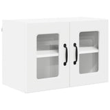 Wall Glass Cabinet PORTO 2 pcs White 60 x 31 x 40 cm 885316