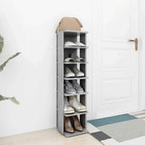 Shoe Cabinet Concrete Grey 27,5x27x102 cm Engineered Wood 808493