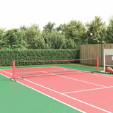 Tennis Net Folding Black and Red 494.5 x 90 x 87 cm Polyester 42012862