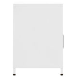 Nightstands 2 pcs White 35x35x51 cm Steel 3095222