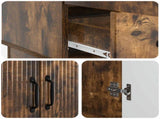 Sideboard Smoked Oak 66 x 34.5 x 92 cm Engineered Wood 895360