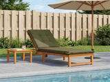 Sunlounger Cushion GEMERT 100% Polyester Olive Green 947369