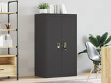 Storage Cabinet Black 60 x 40 x 140 cm Steel 891736