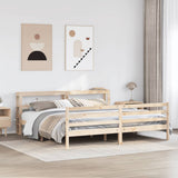 Bed Frame without Mattress 180x200 cm Super King Solid Wood Pine 3305832
