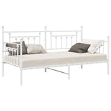 Daybed Frame White 90 x 190 cm Steel 42002672