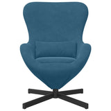 Egg Chair Blue 63 x 73 x 90 cm Velvet 42002755