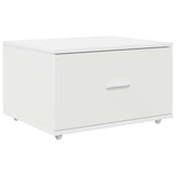 Desk with Drawer White 131.5 x 50 x 106.5 cm Engineered Wood 3337265