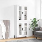 Highboard White 69.5x34x180 cm Engineered Wood 3198281