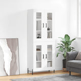 Highboard White 69.5x34x180 cm Engineered Wood 3198281