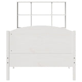 ZNTS Bookcase Bed without Mattress White 100x200cm Solid Wood Pine 3323120