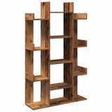 Book Cabinet Old Wood 86x25.5x140 cm Engineered Wood 856692