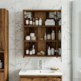 Bathroom Mirror Cabinet Old Wood 43 x 16 x 62.5 cm 889141
