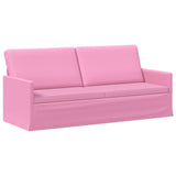 3 Seater Sofa Pink 190 x 81 x 82 cm Fabric 42041117
