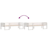Kids' Bed Frame without Mattress White 90x200 cm Solid Wood Pine 846865