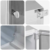 Control Cabinet Grey 37 x 16.5 x 35 cm ABS Plastic 4106510