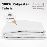 Awning Replacement Fabric White 6 x 3.5 m Polyester 42000581
