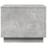 Coffee Table with LED Lights Concrete Grey 50x50x40 cm 839871