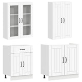 Kitchen Unit LUCCA 8 pcs White Engineered Wood 3438477