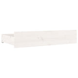 Bed Frame without Mattress with Drawers White 160x200 cm 3103570