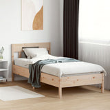 Bed Frame without Mattress 75x190 cm Small Single Solid Wood Pine 842678