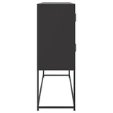 Sideboard Black 100.5x39x107 cm Steel 846596