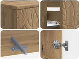 2 Piece Bathroom Cabinet Set DELFT Artisan Oak Engineered Wood 3417548
