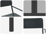 Dining Set 3 pcs Anthracite Steel 3422859