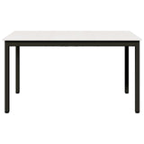 Dining Table White 140 x 80 x 75 cm Solid Pine Wood 892790
