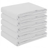 Table Cloth 5 pcs Rectangular White 110 x 160 cm Polyester 42040196